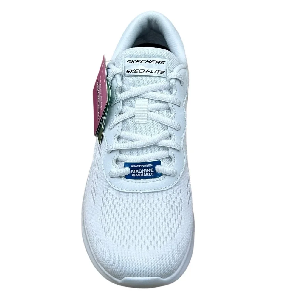 Skechers Skech-Lite Pro Women's Vegan Sneaker Size 8.5 White Memory Foam Insole